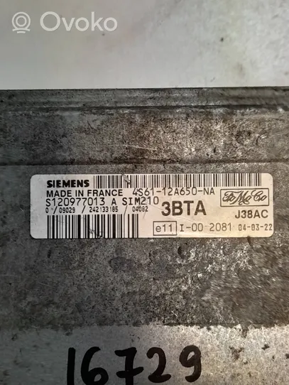 Ford Fiesta Sterownik / Moduł ECU 4S6112A650NA