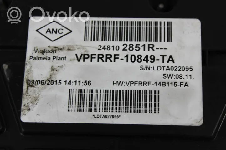 Opel Vivaro Speedometer (instrument cluster) 248102851R