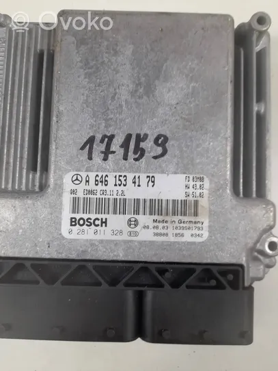 Mercedes-Benz E W211 Calculateur moteur ECU A6461534179