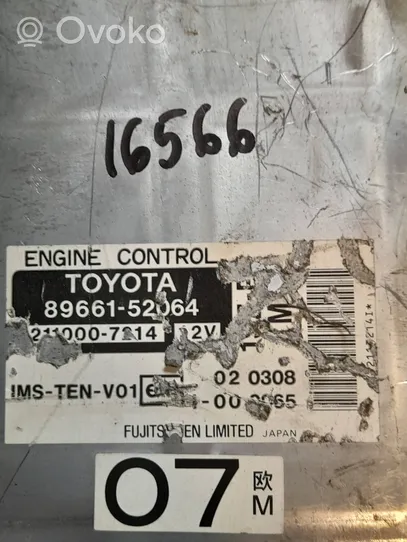 Toyota Yaris Engine control unit/module 8966152064