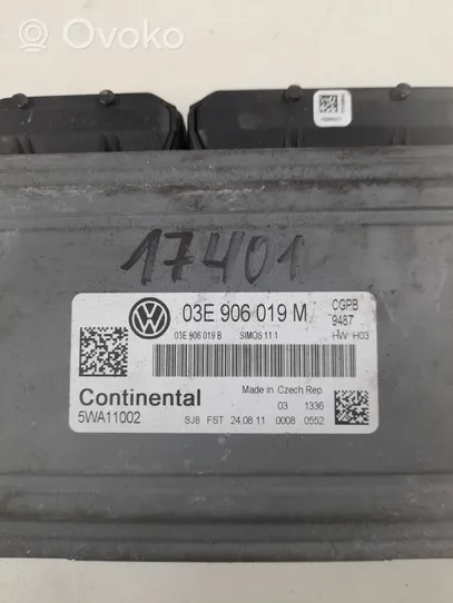 Volkswagen Cross Polo Sterownik / Moduł ECU 03e906019m