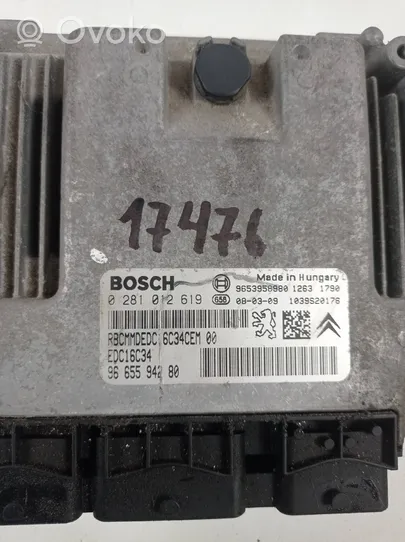 Peugeot 307 Calculateur moteur ECU 9665594280