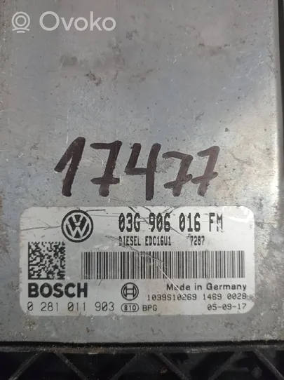 Volkswagen Jetta V Sterownik / Moduł ECU 03G906016FM