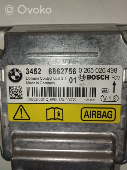 BMW 3 F30 F35 F31 Module de contrôle airbag 6862756