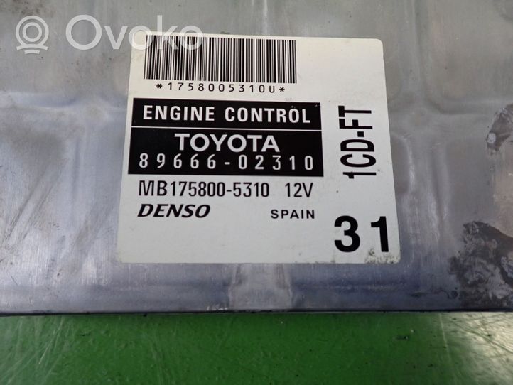 Toyota Corolla E120 E130 Galios (ECU) modulis 89666-02310