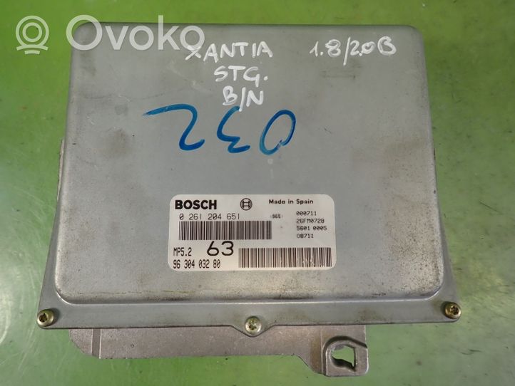 Citroen Xantia Unité de commande, module ECU de moteur 