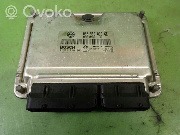 Skoda Fabia Mk1 (6Y) Komputer / Sterownik ECU silnika 038906012GE