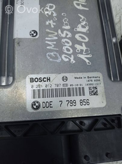 BMW 7 E65 E66 Kit calculateur ECU et verrouillage 7799856