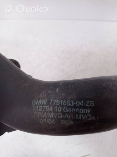 BMW 1 E81 E87 Tube d'admission de tuyau de refroidisseur intermédiaire 7791663