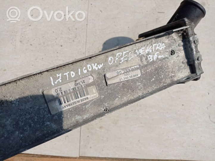 Opel Astra F Chłodnica powietrza doładowującego / Intercooler 90353028