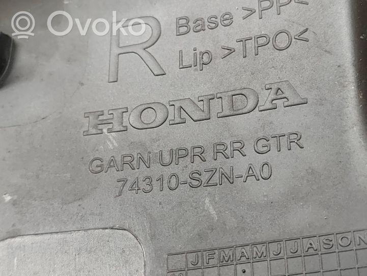 Acura ZDX Cita veida sliekšņu/statņu dekoratīvās apdares detaļa 74310SZNA0