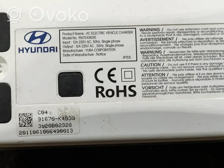 Hyundai Kona I Sähköauton latauskaapeli 91670K4030