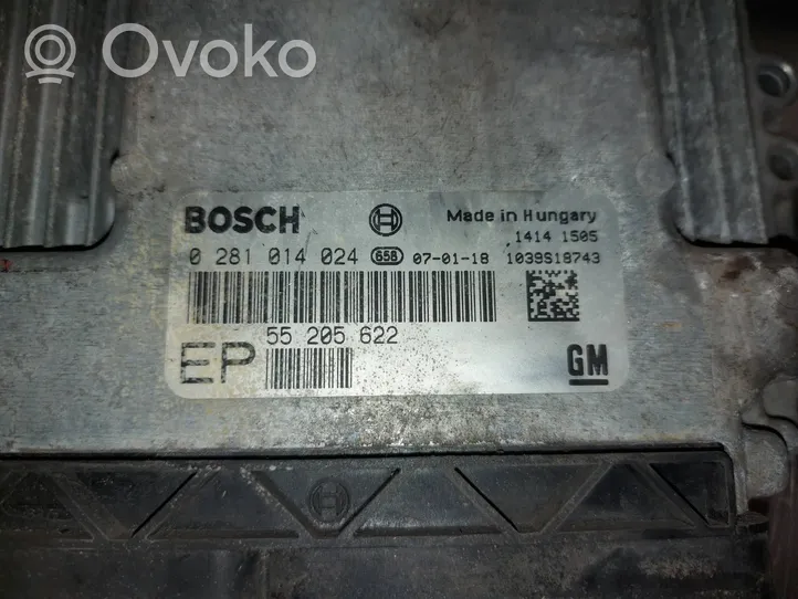 Opel Zafira B Calculateur moteur ECU 55205622