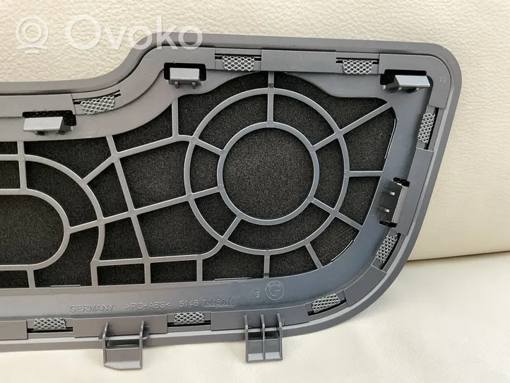 BMW 7 G11 G12 Rivestimento grigia altoparlante della cappelliera 7445014