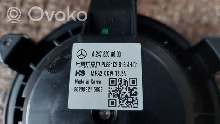 Mercedes-Benz A W177 Mazā radiatora ventilators A2478308600
