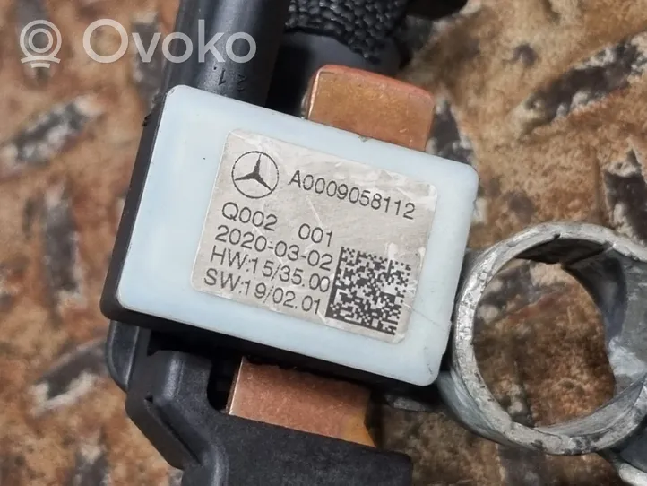 Mercedes-Benz A W177 Cavo negativo messa a terra (batteria) A0009058112