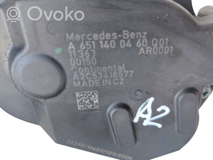 Mercedes-Benz C W204 Refroidisseur de vanne EGR A6511400460