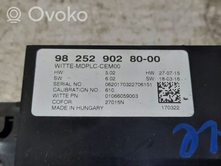 Toyota Proace Oven ohjainlaite/moduuli 9825290280