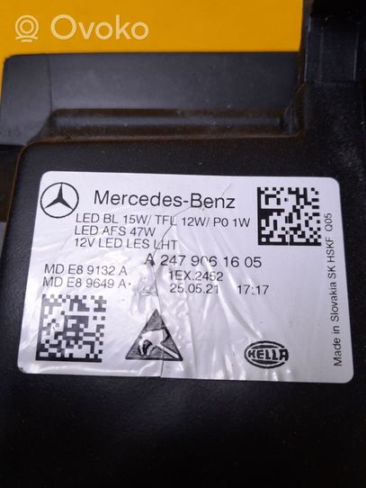 Mercedes-Benz B W247 Priekinis žibintas A2479061605