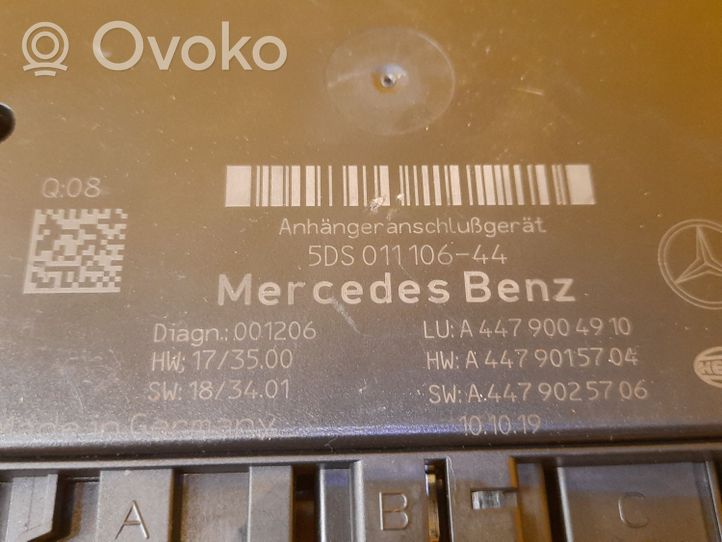 Mercedes-Benz Vito Viano W447 Sterownik / Moduł haka holowniczego A4479004910