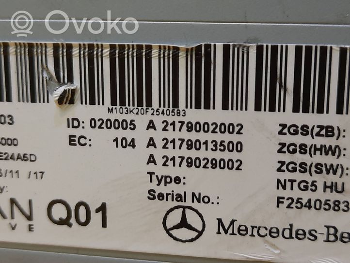 Mercedes-Benz S C217 Unité principale radio / CD / DVD / GPS A2179002002