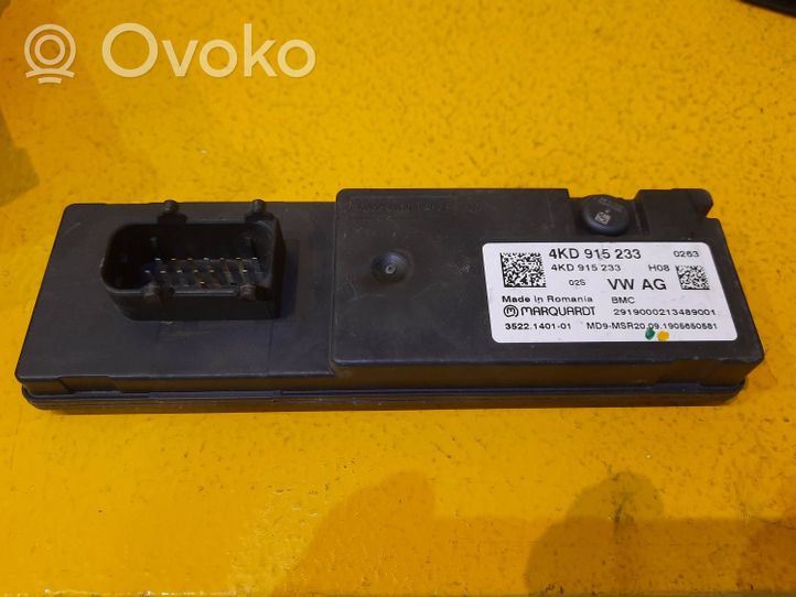 Audi A6 S6 C8 4K Module de contrôle carrosserie centrale 4KD915233