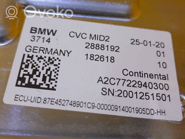 BMW X7 G07 Centralina sospensioni pneumatiche (posteriore) 2888192