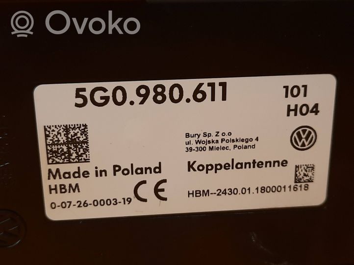 Volkswagen PASSAT B8 Hansikaslokero 5G0980611