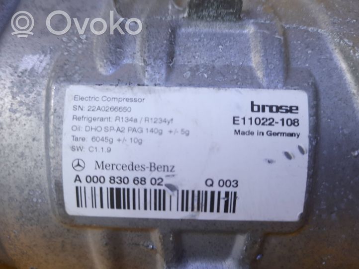 Mercedes-Benz S W223 Air conditioning (A/C) compressor (pump) A0008306802