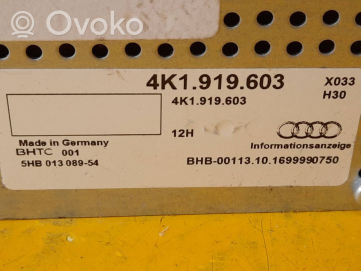 Audi A6 S6 C8 4K Monitor / wyświetlacz / ekran 4K1919603