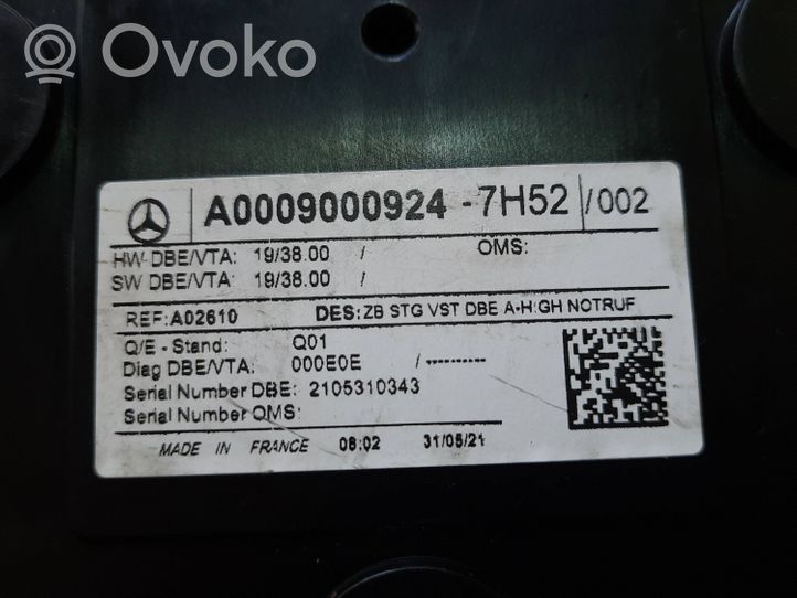 Mercedes-Benz C W205 Muu sisävalo A0009000924