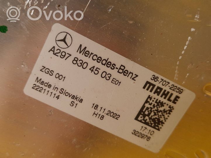 Mercedes-Benz EQS V297 Radiatore di raffreddamento A2978304503