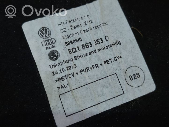 Volkswagen PASSAT B8 Osłona termiczna komory silnika 5Q1863353D