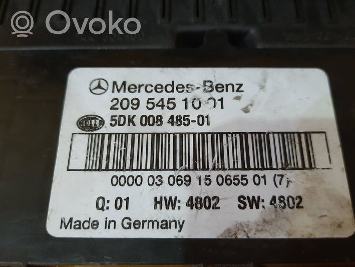 Mercedes-Benz CLK A209 C209 Ramka / Moduł bezpieczników 2095451001