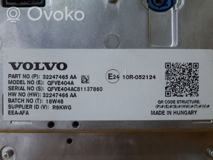 Volvo V60 Écran / affichage / petit écran 32247465AA