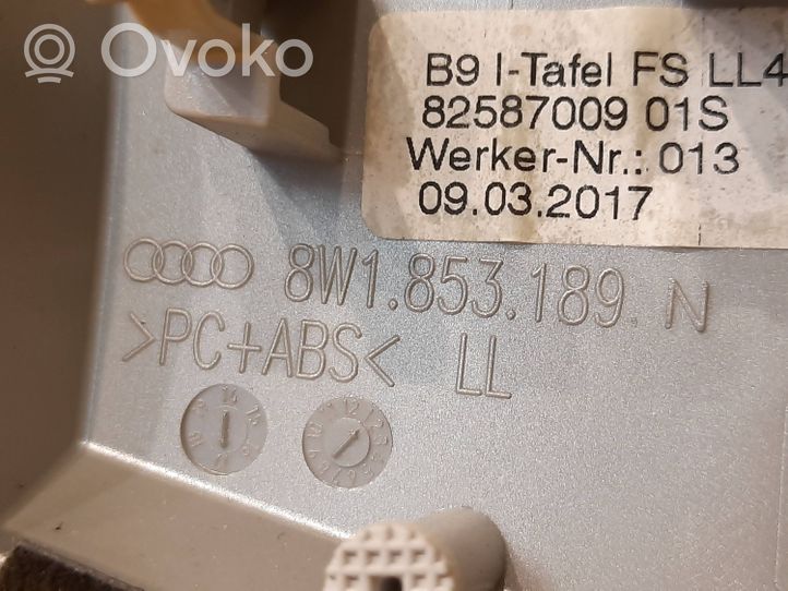 Audi A4 S4 B9 Ramka deski rozdzielczej 8W1853189N