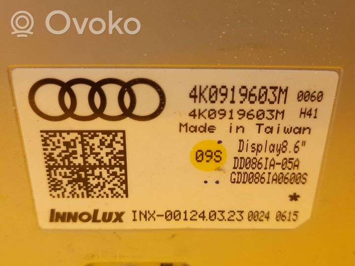 Audi A6 S6 C8 4K Monitori/näyttö/pieni näyttö 4K0919603M