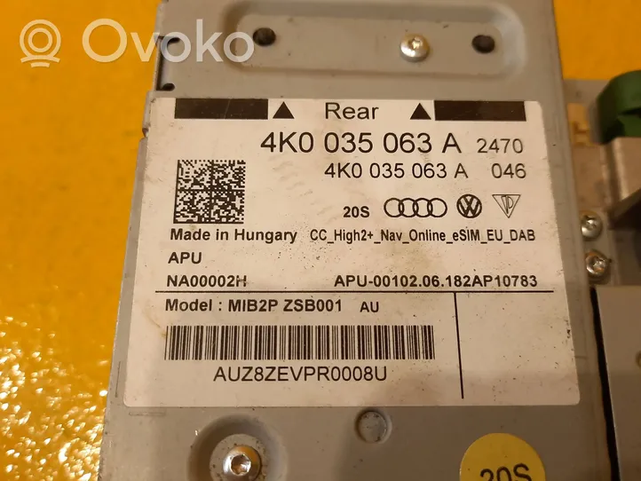 Audi A6 S6 C8 4K Konsola środkowa / Radio / GPS 4K0035063A