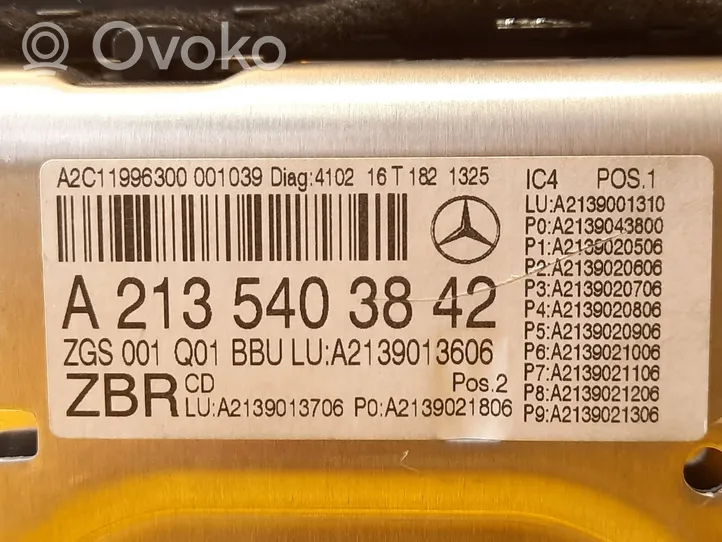 Mercedes-Benz E AMG W213 Monitori/näyttö/pieni näyttö A2135403842