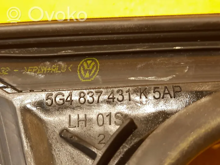 Volkswagen Golf VII Guarnizione in gomma portiera anteriore (sulla carrozzeria) 5G4837431K