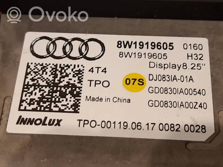 Audi A5 Écran / affichage / petit écran 8W1919605