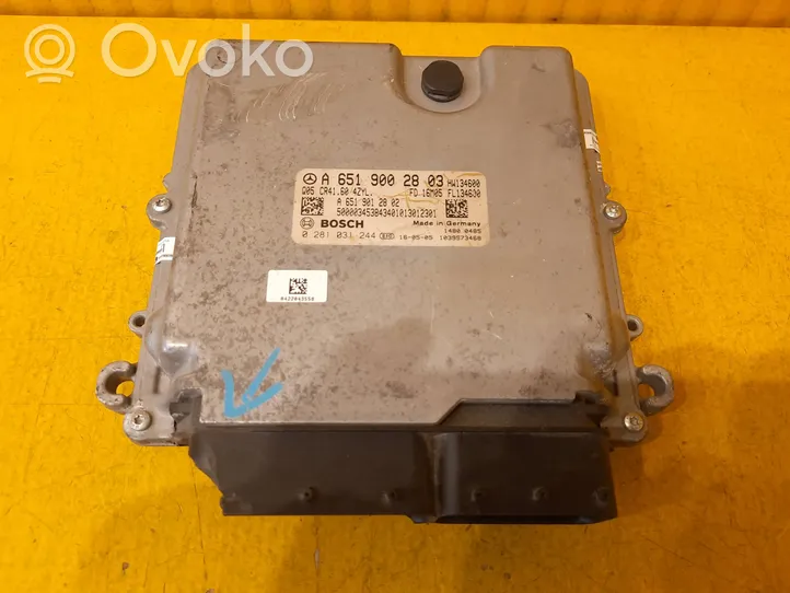 Mercedes-Benz Vito Viano W447 Unité de commande, module ECU de moteur A6519002803