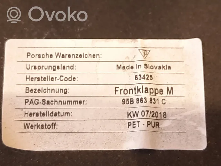 Porsche Macan Dämmmatte Hitzeschutzmatte Motorhaube 95B863831C