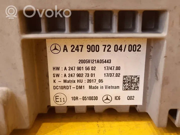 Mercedes-Benz GLB x247 Monitori/näyttö/pieni näyttö A2479007204