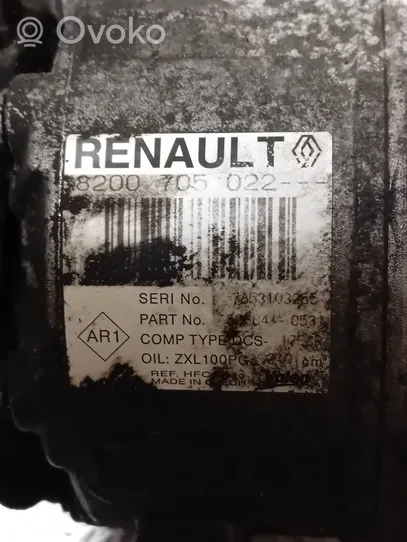 Renault Laguna III Ilmastointilaitteen kompressorin pumppu (A/C) 8200705022