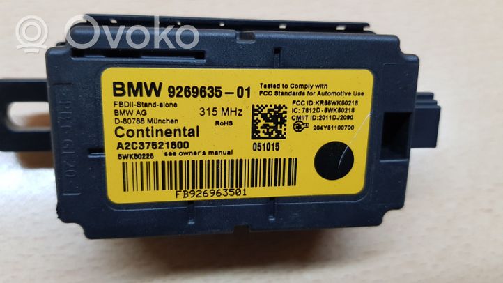 BMW X4 F26 Boîtier module alarme 9269635