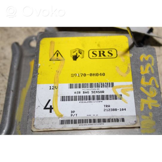 Citroen C1 Airbag control unit/module 