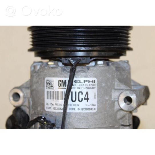 Opel Zafira C Air conditioning (A/C) compressor (pump) 