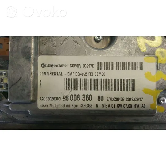 Citroen DS4 Monitori/näyttö/pieni näyttö 