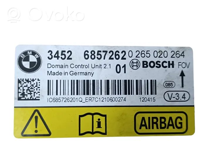 BMW X5 E70 Sterownik / Moduł Airbag 34526857262